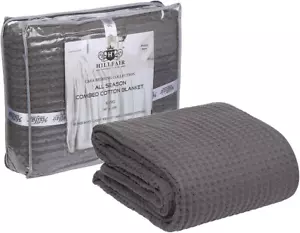 100% Combed Cotton Blanket–102X108 Inch California King Size Bed Blankets– Warm - Picture 1 of 12