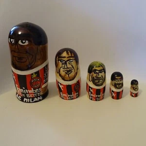 A.C. Milan wooden matrioska Leao, Calabria, Hernandez, Pulisic and Rejnders - Picture 1 of 7