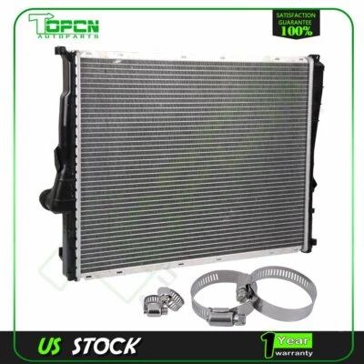 Radiator For 00 BMW 323Ci 328Ci 1999 BMW 328is with 4pcs Oil Universal Clamps Foto 1 de 4