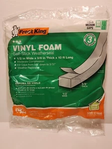 Thermwell, 3/8" x 1/2", 10' Grey Airtight, Foam Weather-Stripping - Picture 1 of 2