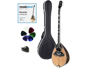 Professional Handmade Greek Bouzouki, 6-string w/ Case, Strings, Picks - Picture 1 of 22