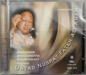 Phiroon Dhoondta Maikadah Vol 111 By Ustad Nusrat Fateh Ali Khan - Qawwali CD - Imagen 1 de 2