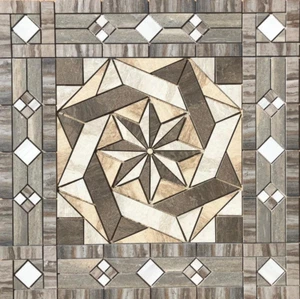 36" x 36" Fliesenmedaillon - Happy Floors Sardinien & Tivoli Fliesenserie - Bild 1 von 3