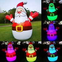 Inflatable Santa LED Illuminated PVC Happy Face Christmas Inflatable Tumbler