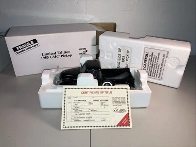 1953 GMC Pickup Danbury Mint Limited Edition, 1:24 Black, with Original Box!! - Image 1 of 4
