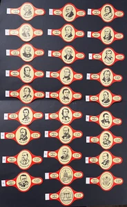 tabacos canarias 28 label cigars flor fina band presidents united states red#840 - Picture 1 of 4