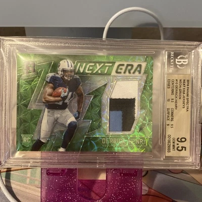 Derrick Henry Rookie 2016 Panini Spectra Next Era Relic Neon Green #10 BGS 9.5 - Image 1 of 2