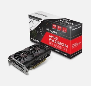 Graphics Card SAPPHIRE PULSE AMD Radeon RX 6500 XT 4GB GDDR6 Graphics Card - Picture 1 of 9