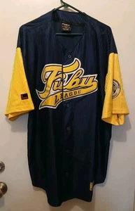 Fubu 05 Official Sports Champions League Blue/Yellow Baseball Jersey 2XL - Picture 1 of 8