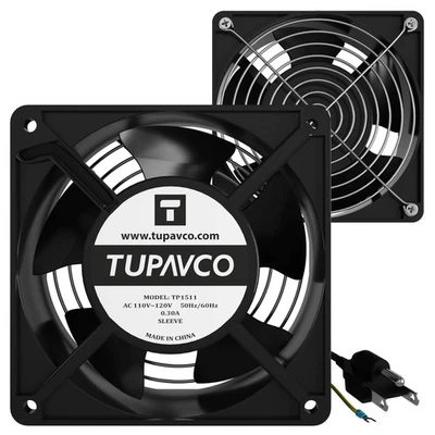Network Cabinet Fan (Dual 2pc Kit for Server Rack Cooling) Pair of Roof Rackm... - Image 1 of 4