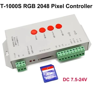 T1000S K1000C Card Pixels LED Controller For WS2801 2811 WS2812B SK6812 DC5~24V - Picture 1 of 29