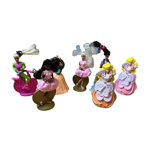 VTG Barbie 1990s McDonalds Happy Meal Toy Lot of 8 Ballerinas Fairies Bicycle - Picture 1 of 18
