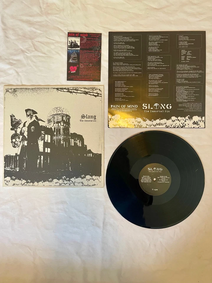 Slang - The Immortal Sin LP Japanese Punk Pain Of Mind - Image 1 of 1