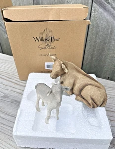 Willow Tree "Ox And Goat" Nativity Figurines EUC Box Susan Lordi Vintage - Picture 1 of 14