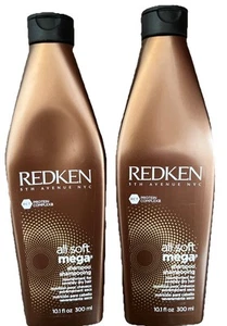 2 Pack Redken All Soft Mega Shampoo 10.1 Oz Each - Picture 1 of 2