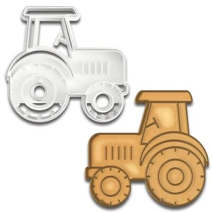 Farm Tractor Cookie Cutter, 4.25x3.85" - (Random Colors) - Picture 1 of 3
