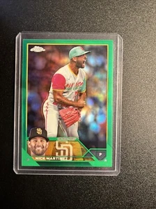2023 Topps Chrome Update Series - Green Refractor #USC166 Nick Martinez /99 - Picture 1 of 2