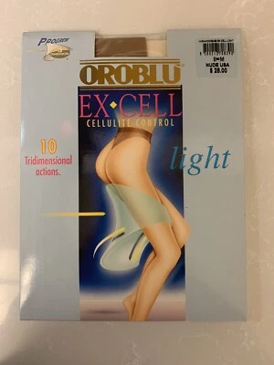 OROBLU EX CELL Light Size M Nude Cellulite Control Panty Hose Tights Nylons - Image 1 of 2