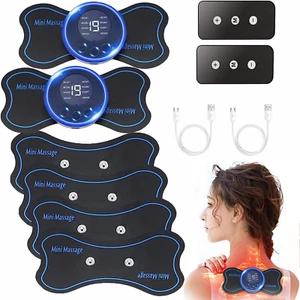 Mini Neck Massager, 6Pcs Electrapy Massager Neck Massager for Neck Pain Cervical - Picture 1 of 12