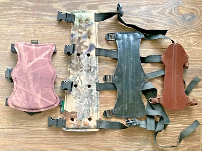 LOT 4 ARCHERY ARM GUARDS MIXED STYLES ALLEN TARANTULA CAMO BOW HUNTING - Image 1 of 4