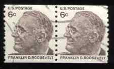 US. 1305. 6c. Franklin D. Roosevelt. Coil Pair of 2. Used. 1969