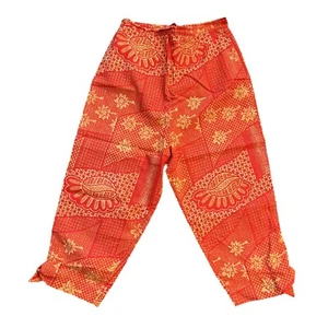 Girl’s Vintage Pedal Pushers, Clam Diggers, Capri Pants, Orange, Retro - Picture 1 of 8