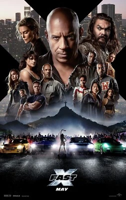 Fast X - Fast and Furious original DS movie poster 27x40 D/S US MP4U MINT FINAL