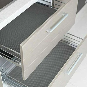 Grau K??hlschrank Einlage Matte Pad Schublade K??che Anti-Rutsch Regal Frisch (5 - Bild 1 von 6