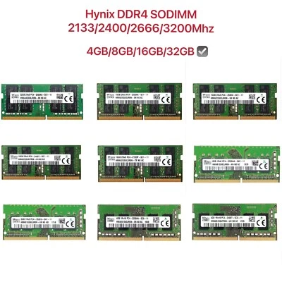 New SKHynix DDR4 PC4 4GB 8GB 16GB 32GB PC4 Notebook Laptop SODIMM Memory Ram Lot - Image 1 of 4