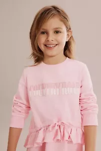 BNWT🌺Country Road Cotton Heritage Frill Sweat Dress Pink Girls Size 12 Sold Out - Picture 1 of 7