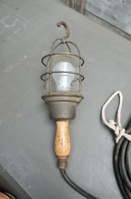 F H Lovell & CO Винтажный Морской Фонарь Проблемный Свет Латунь Промышленная клетка - Изображение 1 из 4