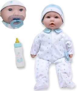 JC Toys, La Baby 16-inch Blue Washable Soft Body Boy Baby Doll with Accessories - Picture 1 of 2
