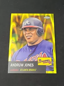 2022 Topps Chrome Platinum Andruw Jones Yellow Lava /250 Atlanta Braves #78 - Picture 1 of 3