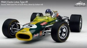 LOTUS TYPE 49 | 1968 Grand Prix South Africa Graham Hill | 1:18 EXOTO 97003 - Picture 1 of 8