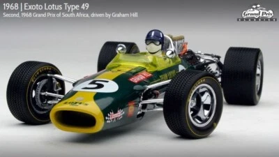 LOTUS TYPE 49  |  1968 Grand Prix South Africa Graham Hill  |  1:18 EXOTO 97003 - Image 1 of 4