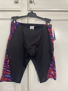 TYR  Durafast Elite Zyex Mens Jammer Multi/black Swimwear  SZ 32 NWT - Picture 1 of 12