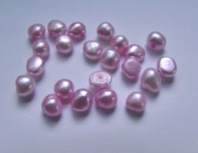 20 Pink Freshwater Pearl Beads. 6mm. Jewellery/Bead Crafts - Image 1 of 4