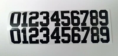 Raiders Helmet Number Decals 2" Oakland Las Vegas Set Of 20 full size 0-9 - Image 1 of 4