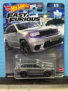 Jeep Grand Cherokee Trackhawk gris 3/5 Hot Wheels Fast & Furious 1/64 - Imagen 1 de 2