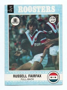 1977 Nrl Rugby League Scanlens (67) Russell FAIRFAX Roosters - Picture 1 of 2