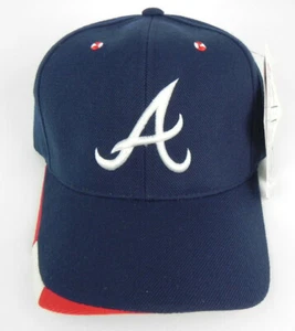 ATLANTA BRAVES MLB BASEBALL NAVY AMERICAN NEEDLE STRAPBACK VINTAGE CAP HAT NWT! - Picture 1 of 7