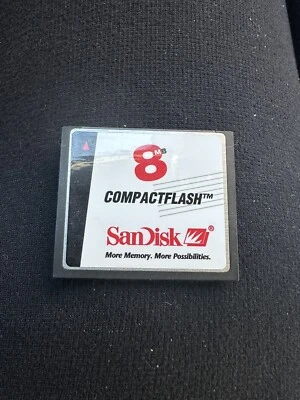 SanDisk 8MB MEGABYTE CF Compact Flash Camera Memory Card - Image 1 of 2