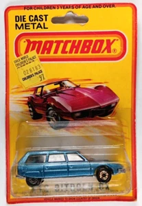 MATCHBOX S/F NO. 12-D CITROEN CX DARK BLUE BODY, LT. YELLOW INT. MIBLISTER - Picture 1 of 4