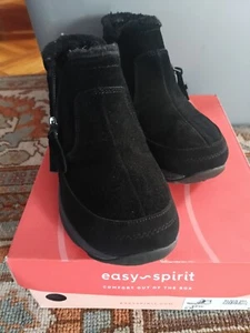 Easy Spirit SE Epic Black 001 Suede Winter Boots Size 6M in Original Box - Picture 1 of 11