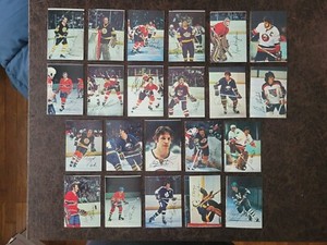 1977-78 Topps Hockey Insert Set of Glossy Cards - Square Corners - Guy LaFleur