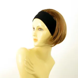 turban chimio avec bandeau châtain cuivré méché blond clair ref AMANDA en 6bt27b - Imagen 1 de 8