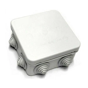 10x WATERPROOF JUNCTION BOX IP55 85X85X50 MM OUTDOOR CONNECTOR CABLE WIRE - Picture 1 of 1