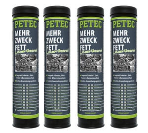 4x PETEC Lithium Mehrzweckfett Kartusche 400g Longlife Schmierfett - 94444 - Bild 1 von 3