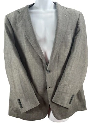 Cricketeer Blazer Mens Size 42R Grey Glen Check Wool Suit Jacket Sport Coat VTG - Image 1 of 4