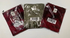 Juego de 3 Camisetas Camiseta Mangas Largas ROSA Victoria's Secret Gris Púrpura/Rojo M NUEVO - Imagen 1 de 1